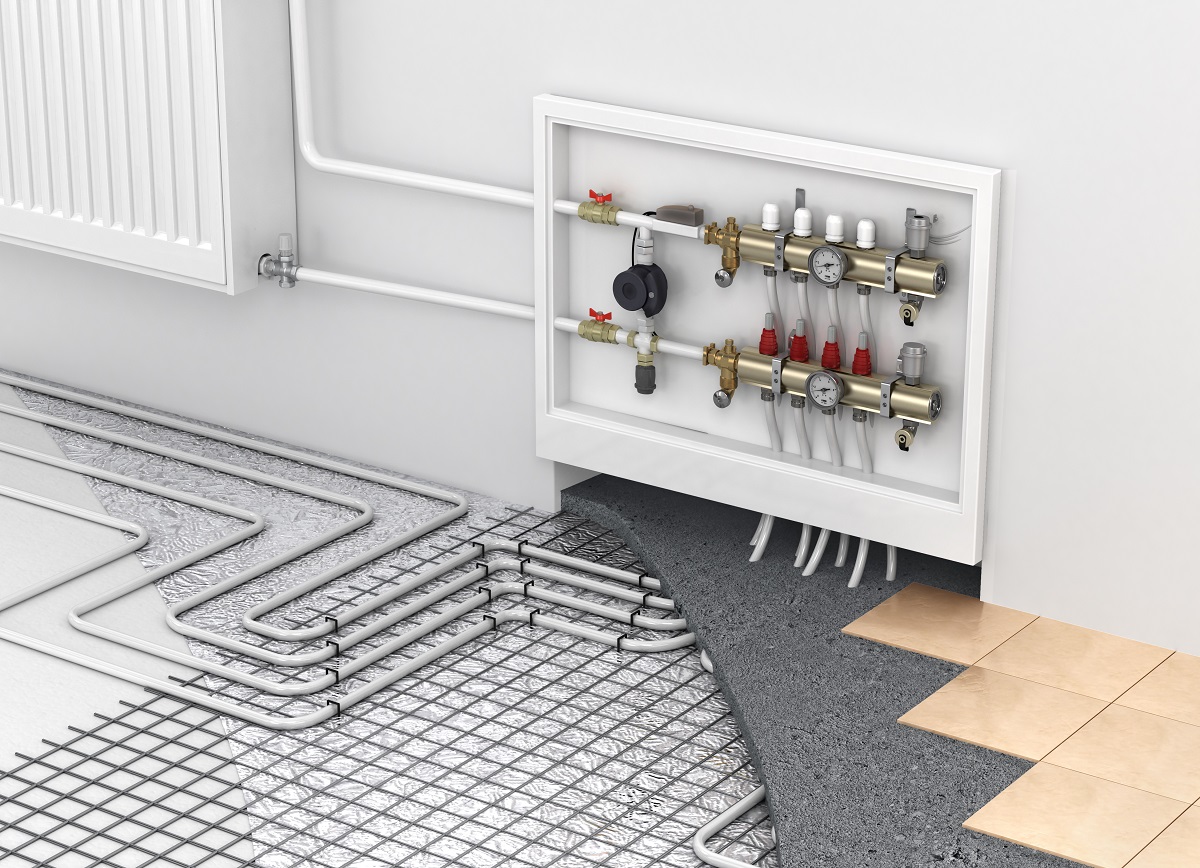 Radiant heating system structure