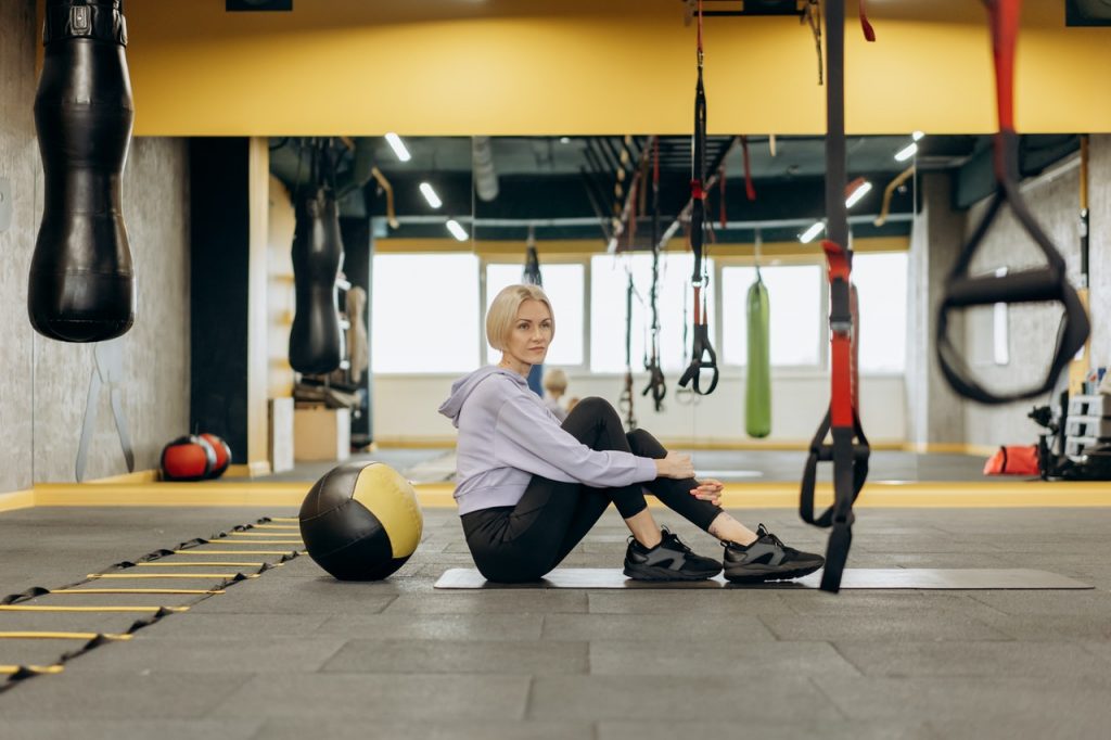 woman at the gym