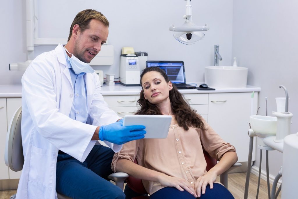 dentist and patient