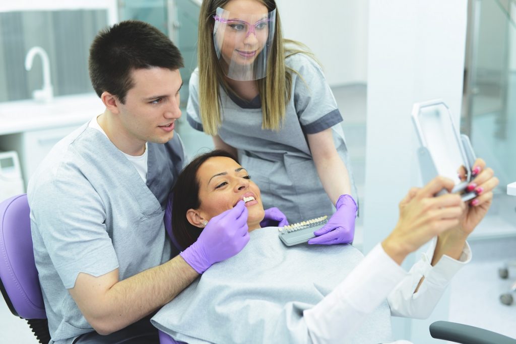 dentist and patient