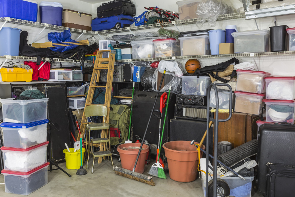 A cluttered home